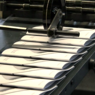 expertly folded printed brochures